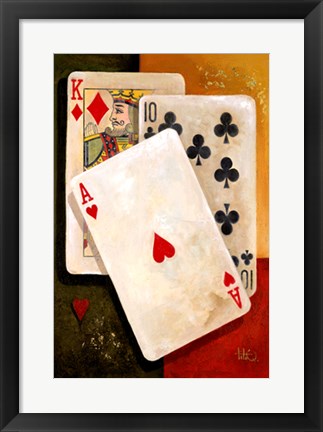 Framed Art Poker King by Barbara Katz | 20 1/2 x 14 1/2