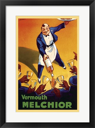 Framed Art Vermouth Melchior by Dorfi - Albert Dorfinant | 20 1/2 x 14 1/2 Art...