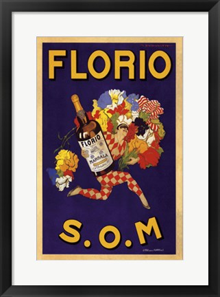 Framed Art Florio S.O.M. by Marcello Dudovich | 20 1/2 x 14 1/2