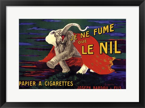 Framed Art Je Ne Fume Que Le Nil by Leonetto Cappiello | 14 1/2 x 20 1/2 Art P...
