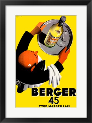 Framed Art Berger 45 by Roland Ansieau | 20 3/8 x 14 ¼