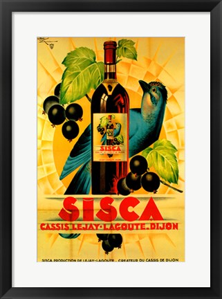 Framed Art Sisca by Henry Le Monnier | 20 1/2 x 14 1/2
