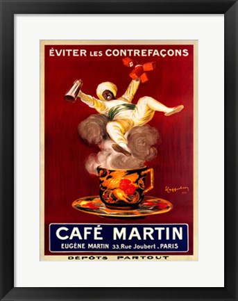 Framed Art Café Martin by Leonetto Cappiello | 20 1/4 x 14 1/4
