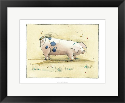 Framed Art Penelope Pig by Kate Philp | 11.8 x 15.7