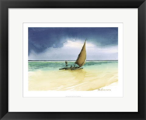 Framed Art Setting Sail by Patrick Bradfield | 11.8 x 15.7