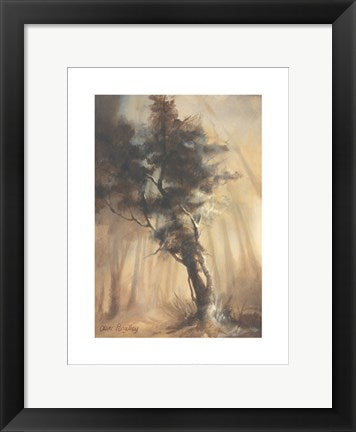 Framed Art Woodland Sentinel by Oliver Pengilley | 15 ¾ x 11 ¾