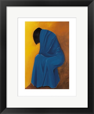 Framed Art Melancholy Blue by Patrick Ciranna | 15.7 x 11.8