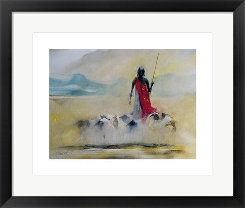 Framed Art Suswa Sheep by Frances Simpson | 15.7 x 19.7