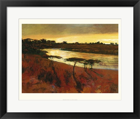 Framed Art Meandering River by Jonathan Sanders | 15.7 x 19.7