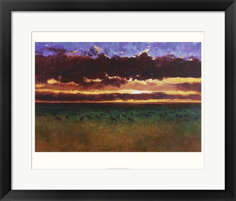 Framed Art Serengeti by Jonathan Sanders | 15.7 x 19.7