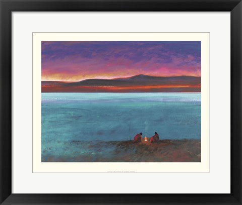 Framed Art Dusk At Lake Turkhana by Jonathan Sanders | 15.7 x 19.7