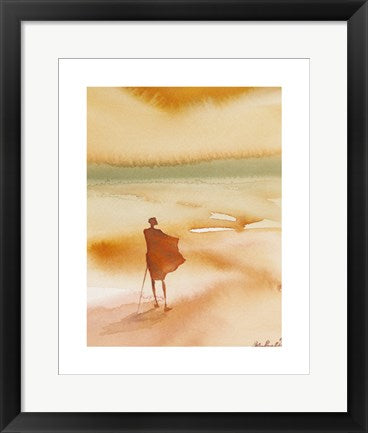 Framed Art Lone Herdsman by Patrick Bradfield | 19.7 x 15.7