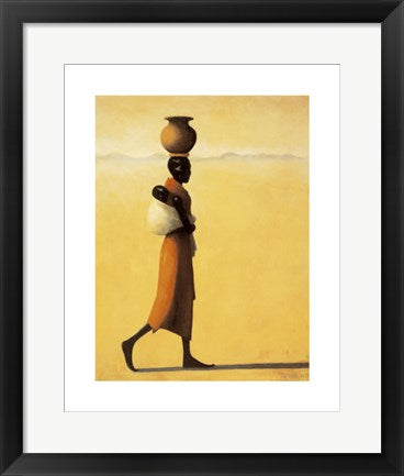Framed Art Woman Walking by Tilly Willis | 19.7 x 15.7