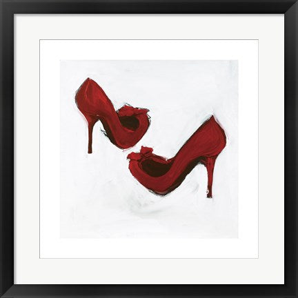 Framed Art Red Shoes by Kate Marshall | 19.7 x 19.7