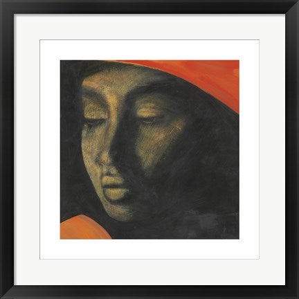 Framed Art Over Her Shoulder by Michelle Buhl-Nielsen | 19.7 x 19.7