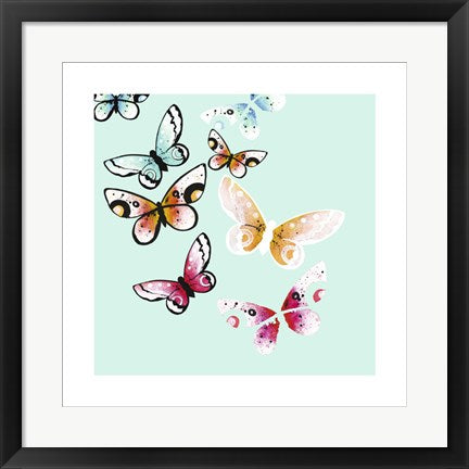 Framed Art Butterflies by Rebecca Fierek | 19.7 x 19.7