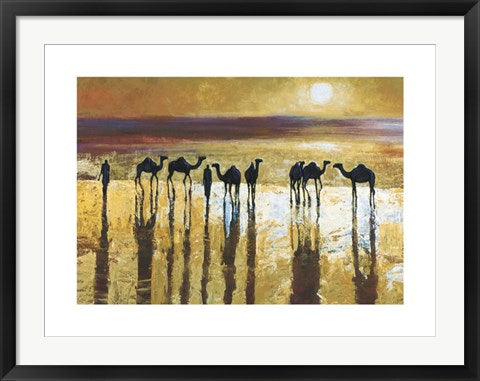Framed Art Camel Station by Jonathan Sanders | 23.6 x 31.5
