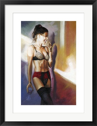 Framed Art Jess Laugh by Carl BouMansour | 27.6 x 19.7