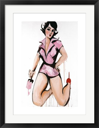 Framed Art Pink Painter by Kate Marshall | 27.6 x 19.7