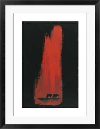 Framed Art Elephants by Keith Burrell | 27.6 x 19.7