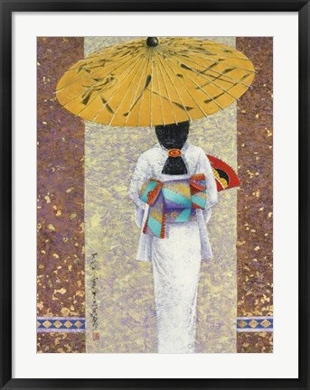 Framed Art Girl in Kimono I by Mira Latour | 31 1/2 x 23 1/2