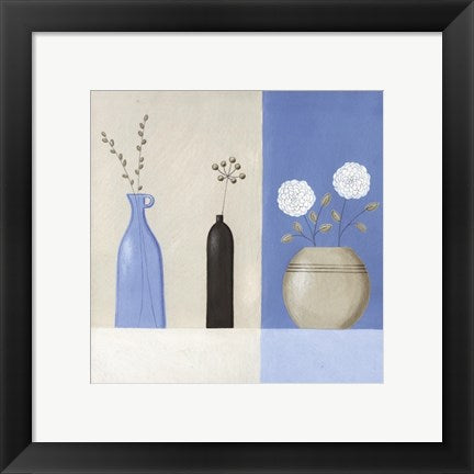 Framed Art White Chrysanthemums by Lucy Barnard | 11 3/4 x 11 3/4
