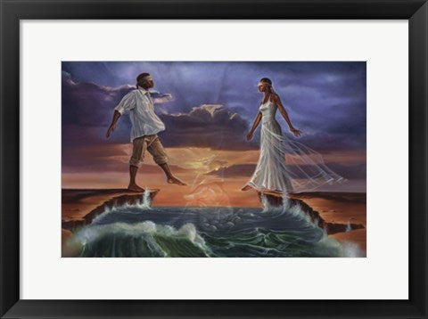 Framed Art Step Out on Faith 'Love' by WAK - Kevin A. Williams