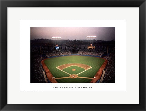 Framed Art Chavez Ravine, Los Angeles by Ira Rosen | 13 x 19
