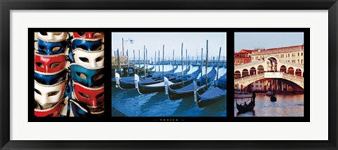 Framed Art Venice by Photography Collection | 13 x 37