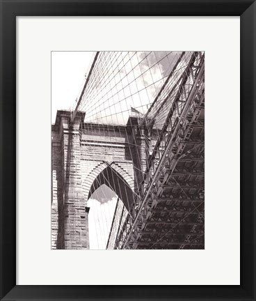 Framed Art Under the Brooklyn Bridge by Phil Maier | 14 x 11