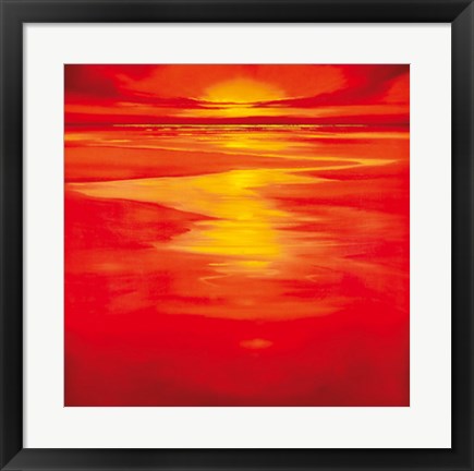 Framed Art Red Evening by Robert J. Ford | 19 3/4 x 19 3/4