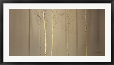 Framed Art Winterely Wood by Ged Mitchell | 19 3/4 x 39 1/2