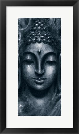 Framed Art Shiva in Blue by Nataraja | 19 3/4 x 9
