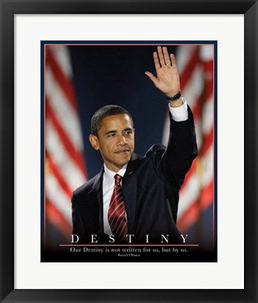 Framed Art Barack Obama: Destiny 20 x 16