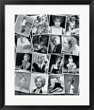 Framed Art Marilyn Monroe Collage 20 x 16