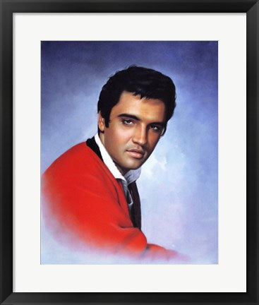Framed Art Elvis Presley: Red Sweater 20 x 16