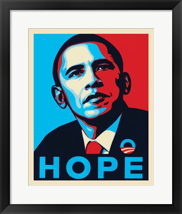 Framed Art Obama: Hope 20 x 16