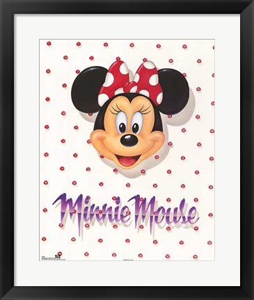 Framed Art Minnie Mouse: Portrait by Walt Disney | 20 x 16