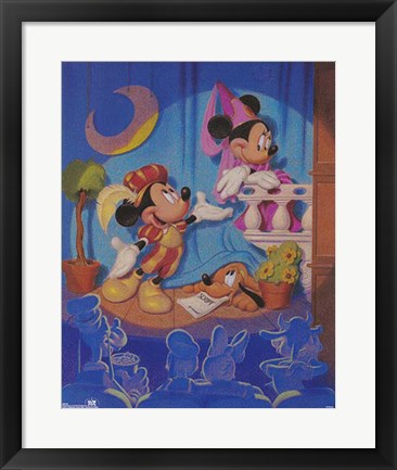 Framed Art Mickey & Minnie: Stage Play by Walt Disney | 20 x 16