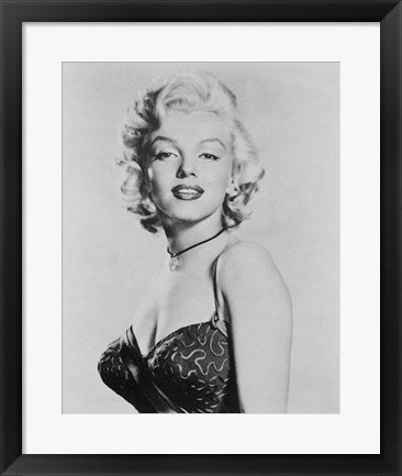 Framed Art Marilyn Monroe: B&W Portrait 20 x 16