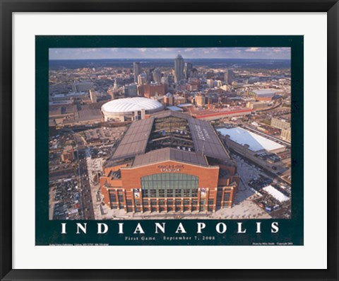 Framed Art Indianapolis Colts, Lucas Oil Stadium, Indiana by Mike Smith
