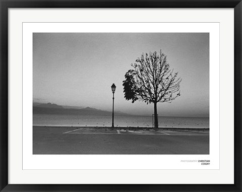 Framed Art Lurty, Lac Leman by Christian Coigny | 23 1/2 x 31 1/2