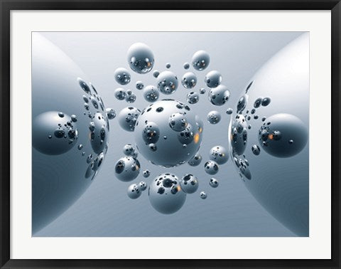 Framed Art Silver Satellites by Trevor Scobie | 23 1/2 x 31 1/2