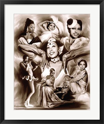 Framed Art Brown Sugar: Josephine Baker by Wishum Gregory | 24 x 20