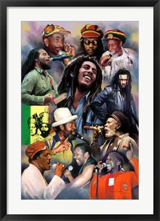 Framed Art Rasta Rhythms by Wishum Gregory | 24 x 20