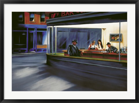 Framed Art Hip Hop Café by Jay Martin | 24 x 36