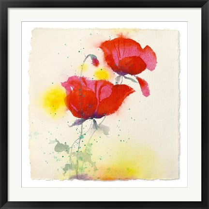 Framed Art Papaveri I by Andrea Fontana | 27 1/2 x 27 1/2