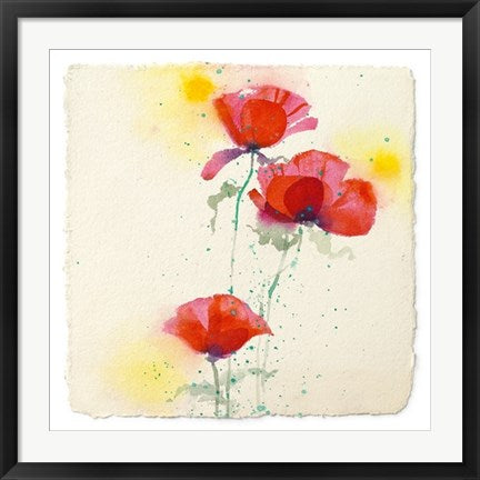 Framed Art Papaveri II by Andrea Fontana | 27 1/2 x 27 1/2