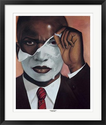 Framed Art Face Reality (Male) by Laurie Cooper | 24 x 20