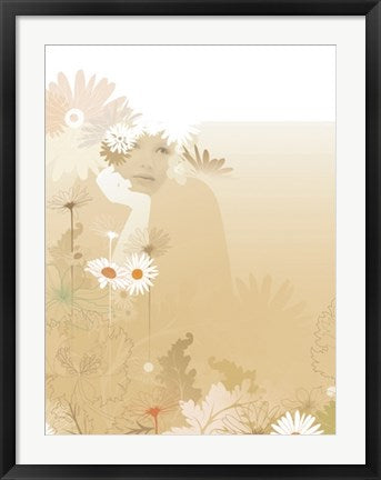 Framed Art Daisy Lores I by Chellie Caroll | 31 1/2 x 23 1/2